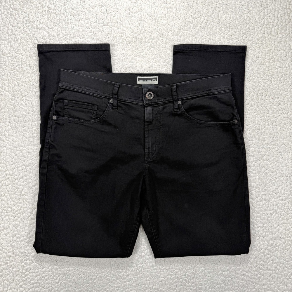 TravisMathew‎ Jeans Men's 33x31 Black Stretch 5 Pocket Golf Casual Modern